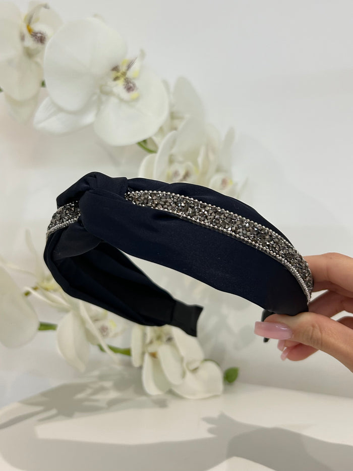 Diamante Knot Headband (4 Colours)