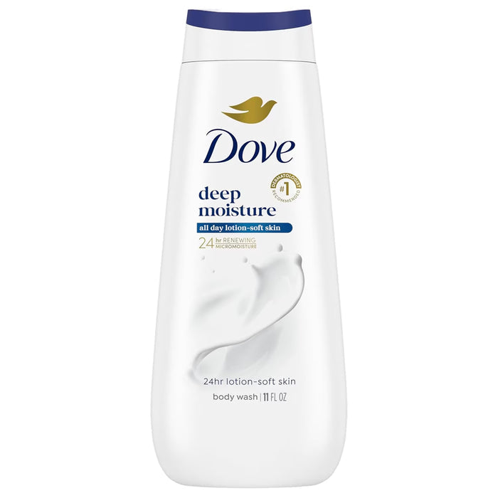 Dove Body Wash – Deep Moisture – 11 fl oz – 3 Pack - OPEN BOX