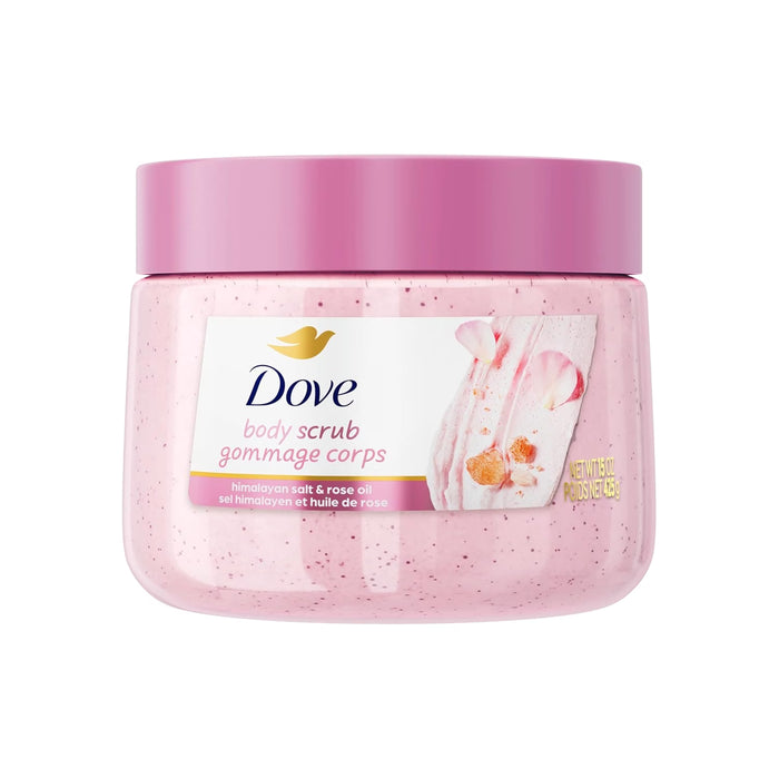 Dove Himalayan Salt & Rose Oil Exfoliating Body Scrub - 15 oz - 12 Pack