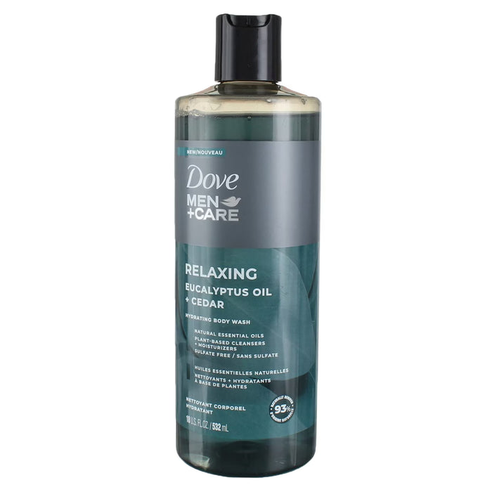 Dove Men+Care Eucalyptus + Cedar Oil Body Wash - 18 oz - 4 Pack