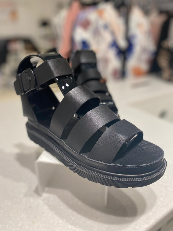 Dr Martins Inspired Ankle Buckle Strap Sandals