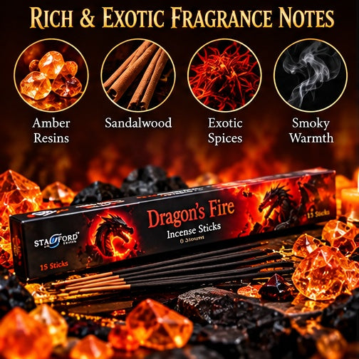 Dragon's Fire Incense Sticks - Awaken the Flame