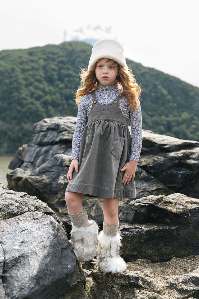 dress denim day jumper - gray wash