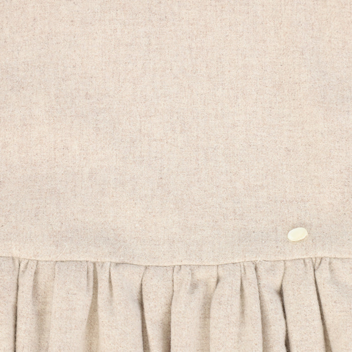 dress marled wool jumper with collar - oatmeal