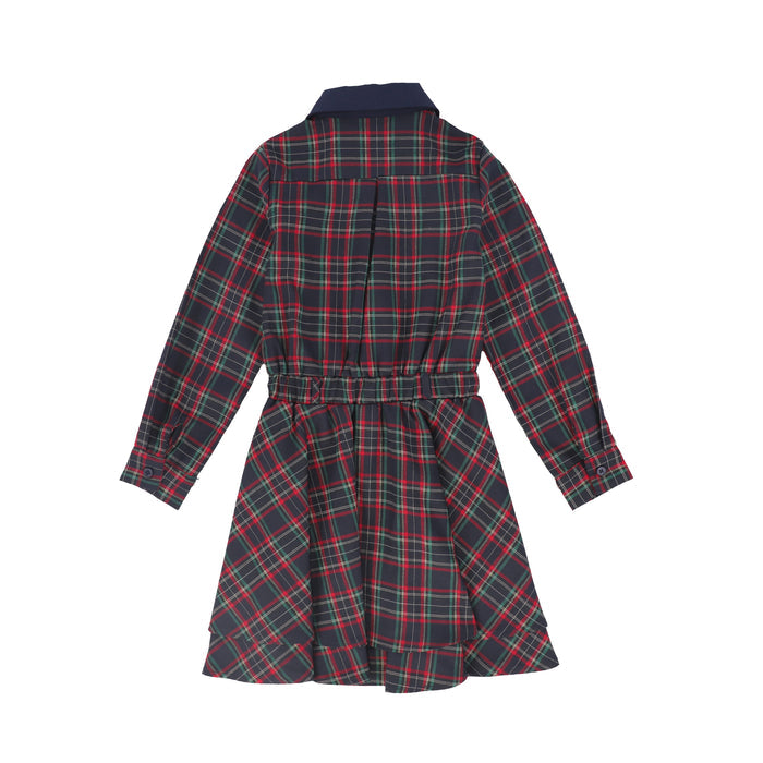 dress plaid shirt style - navy