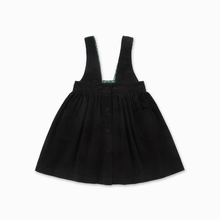 dress soft corduroy pocket jumper - black