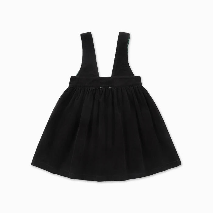 dress soft corduroy pocket jumper - black