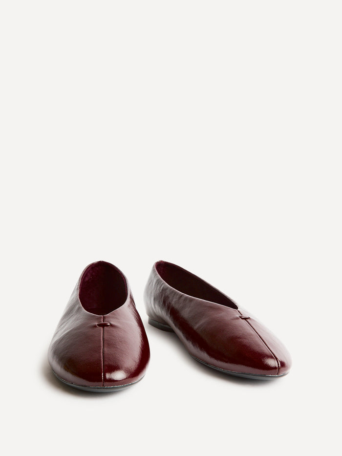 Ease Burgundy Ballet Pumps