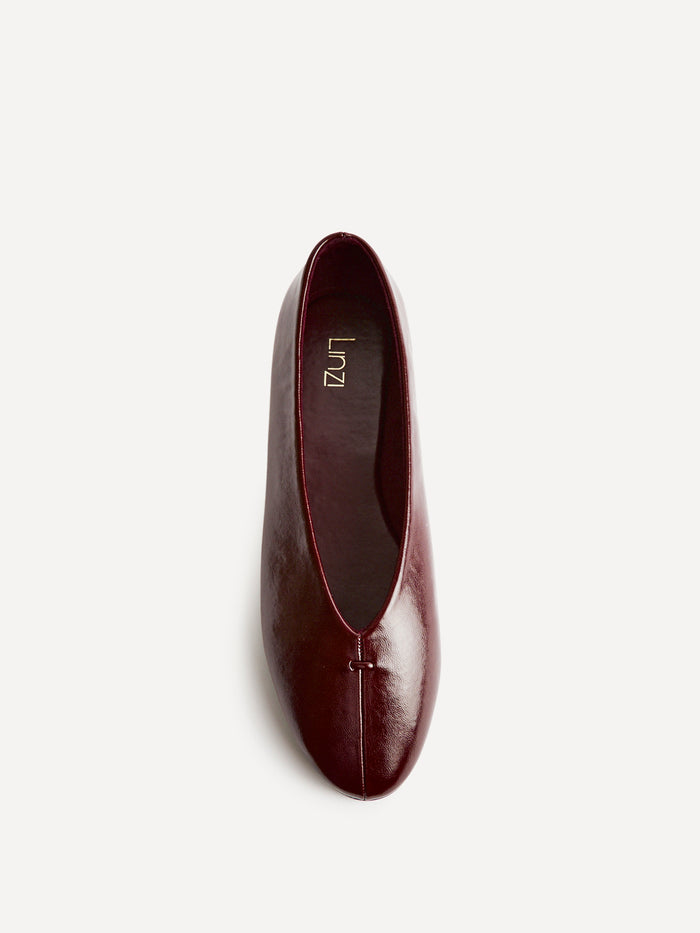 Ease Burgundy Ballet Pumps