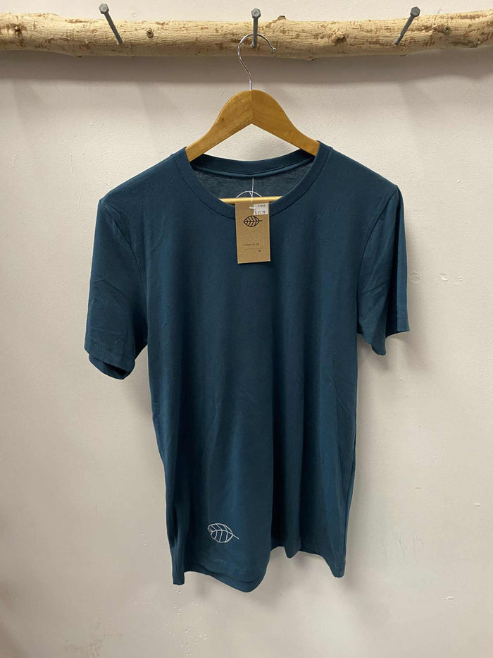 Eco dye T-shirt in deep teal