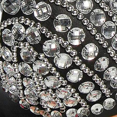 Women's Punk Bikini Bra - Silver Studded Push Up