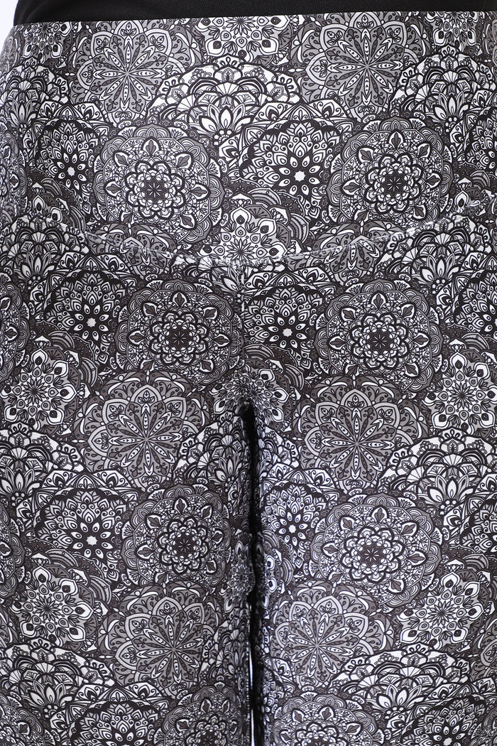 Ethnic Motifs Tummy Shaper Printed Flare Pants