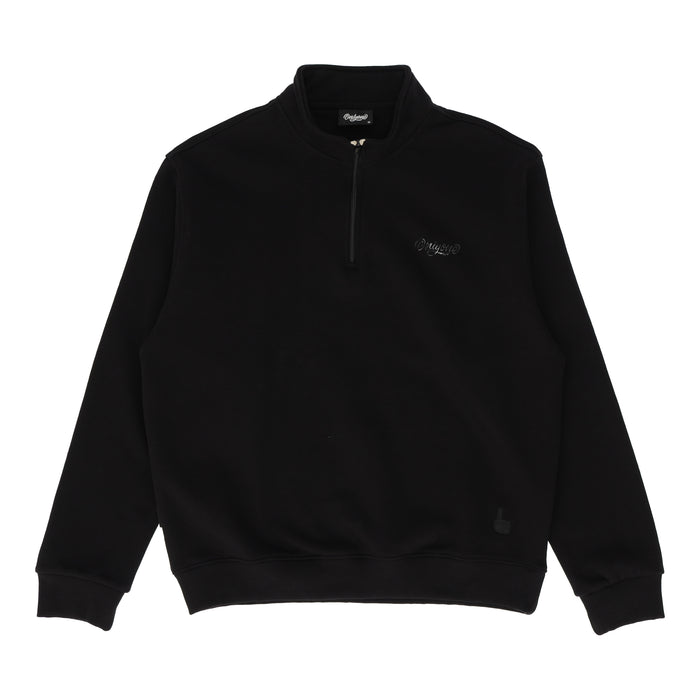 Everyday Black Quarter Zip Sweatshirt