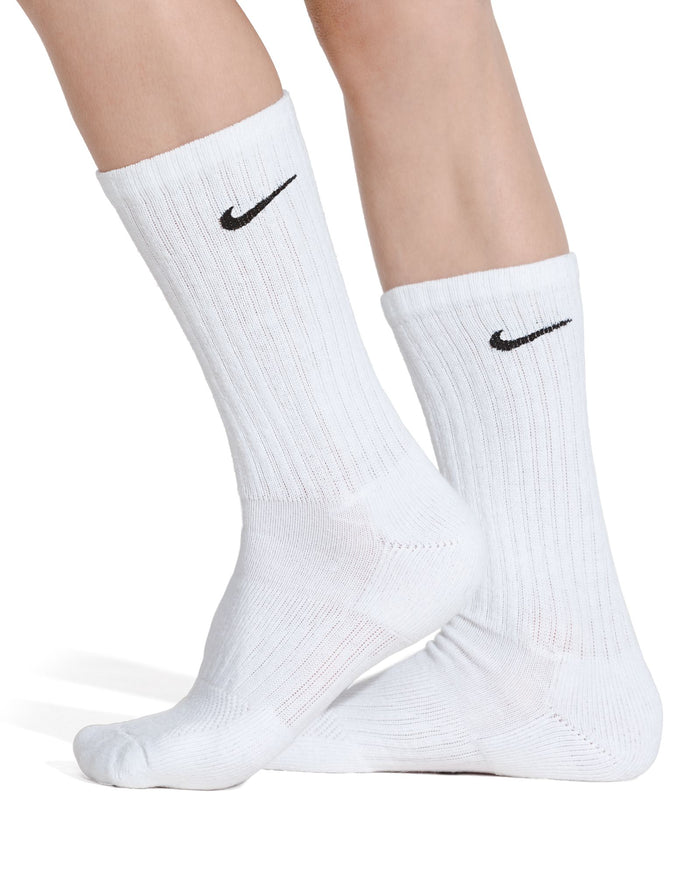 Everyday Cushioned 6 Pairs Crew White Socks