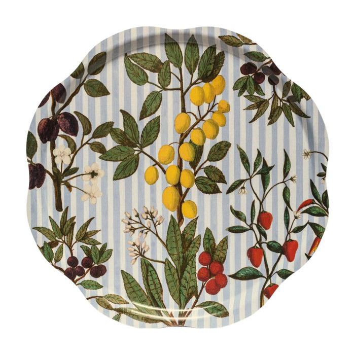 Roomytown Inc - Festival of Fruits Birchwood Tray Eleish Van Breems Home