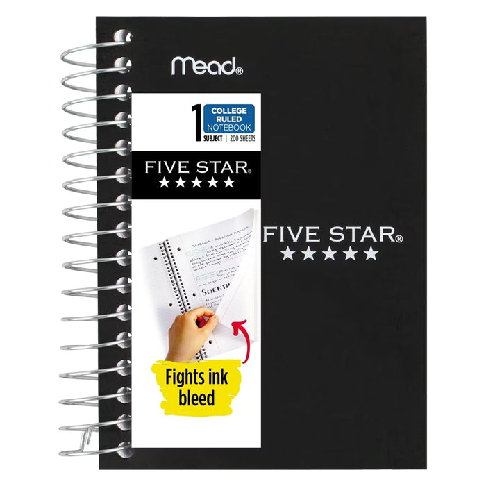 Five Star Fat Lil’ Spiral Memo Book 5.5 in 200 Sheets - 24 Pack