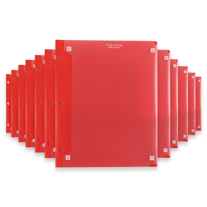 Five Star Two-Pocket Clear View Portfolio Folder - 24 Pack