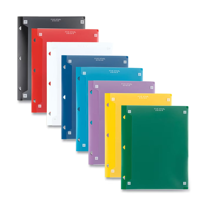 Five Star Two-Pocket Clear View Portfolio Folder - 24 Pack