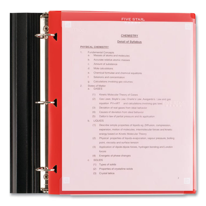 Five Star Two-Pocket Clear View Portfolio Folder - 24 Pack