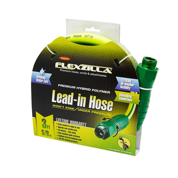 Flexzilla 5/8in Lead-in Garden Hose w/ Swivel-Grip Connections