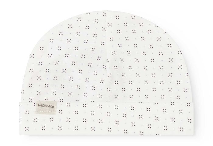 footie droplet print wrap with beanie - droplet