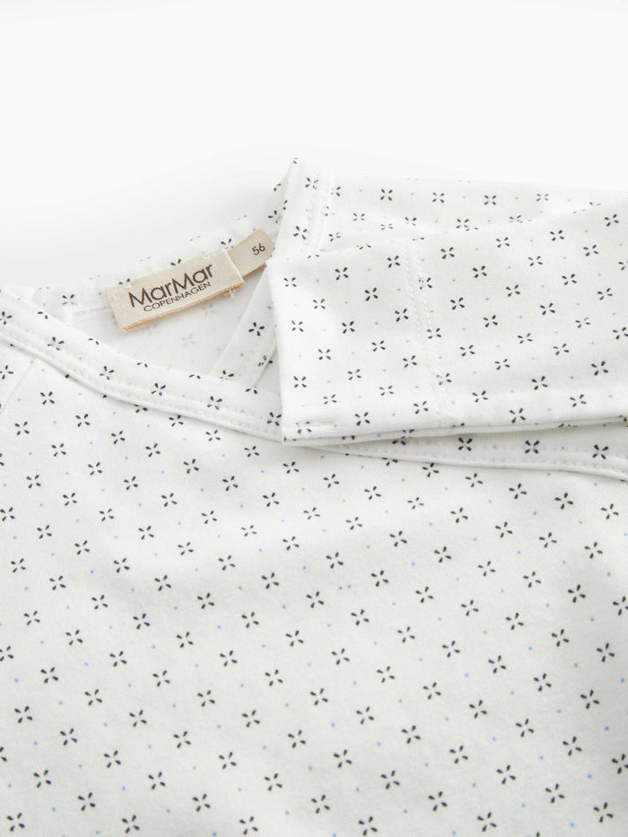 footie droplet print wrap with beanie - droplet