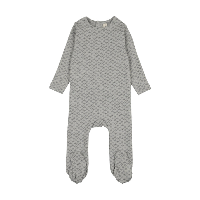 footie mini flora - pale blue