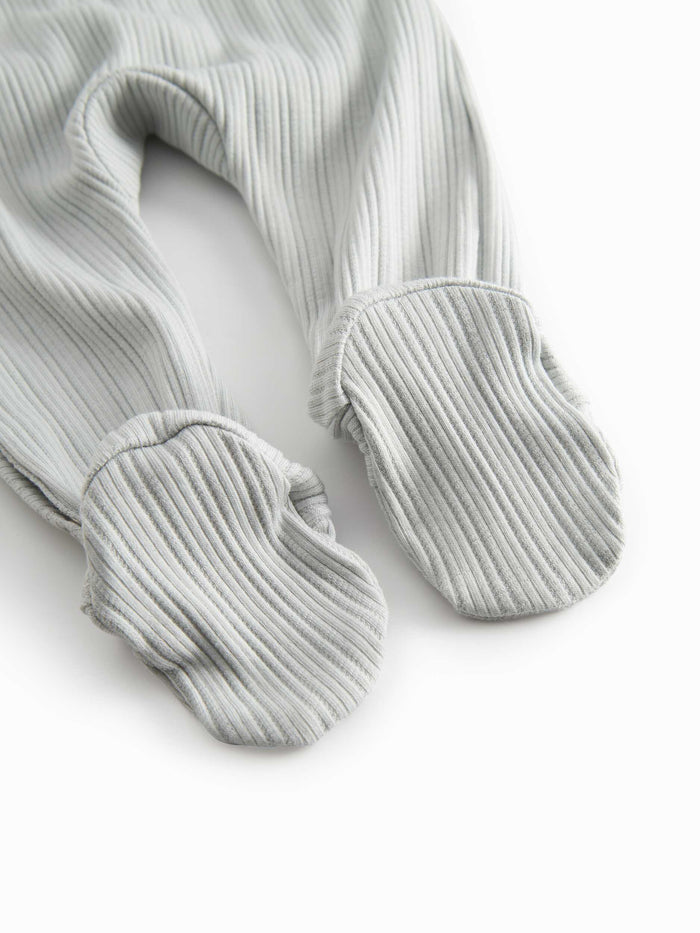 footie ribbed wrap with beanie - morning dew