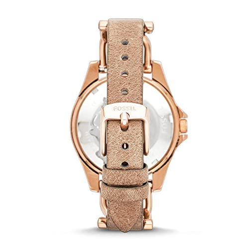 Fossil Women's 38mm Riley Multi-functional Rose Goldtone Dial Watch