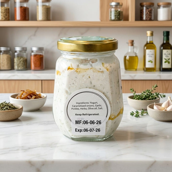 French Onion Labneh - Tayyib Store - Farm Jars Co. - Lahore