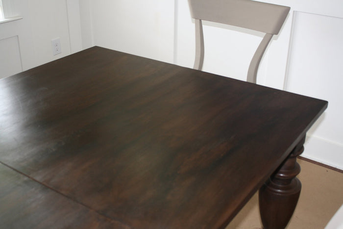 Retique It Arabian Coffee furniture and cabinet paint quart, showing a smooth, rich coffee-colored finish on wood surfaces.