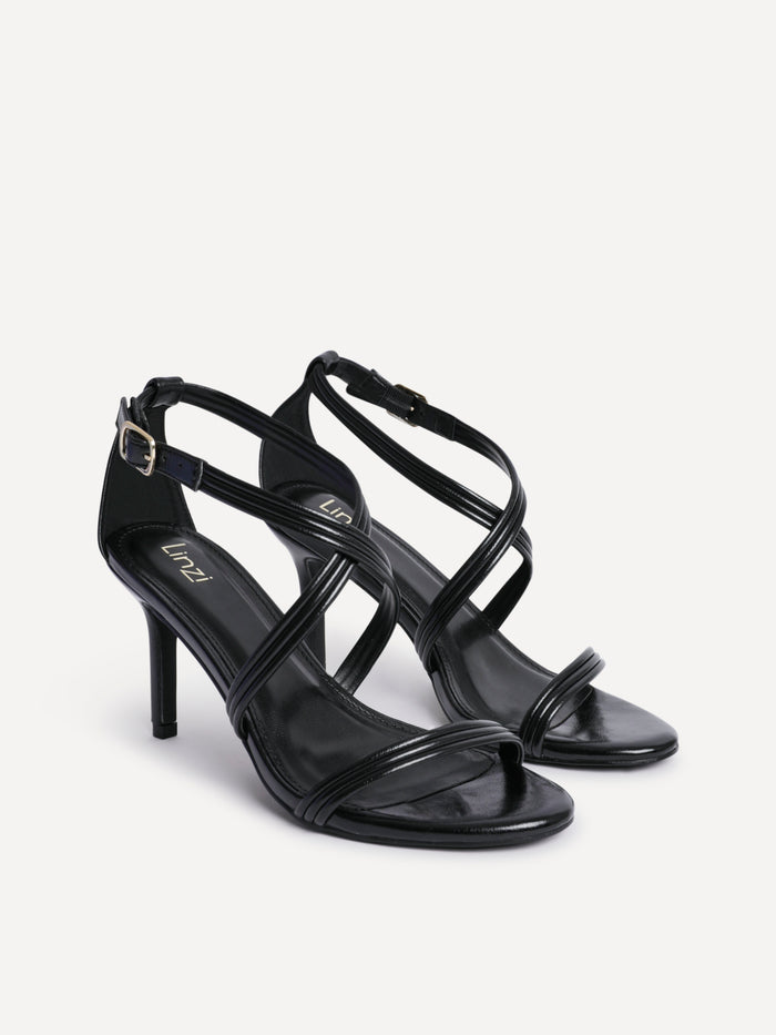 Future Black Heeled Sandals