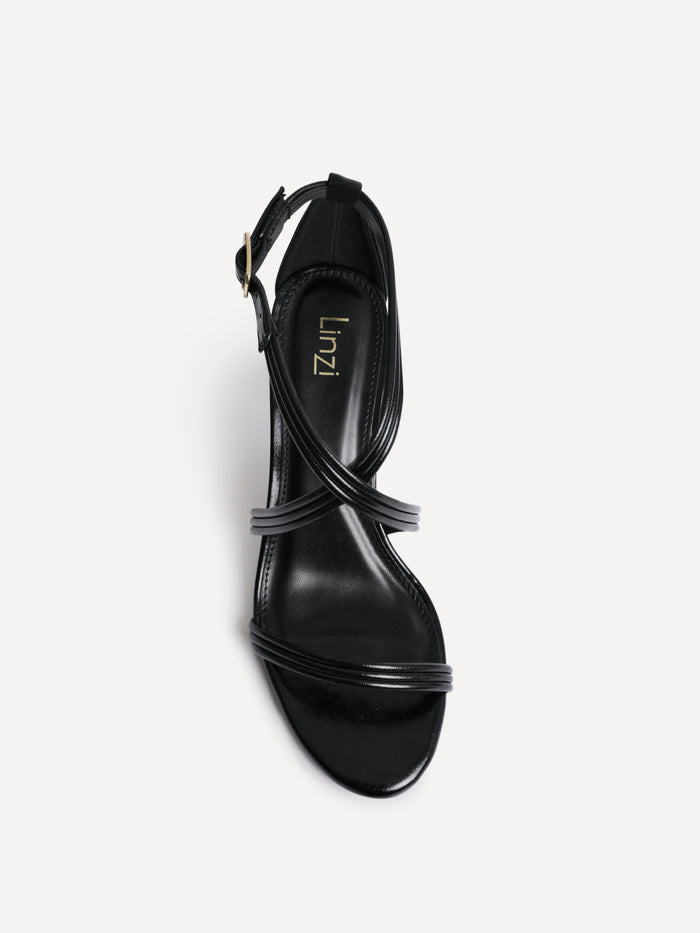 Future Black Heeled Sandals