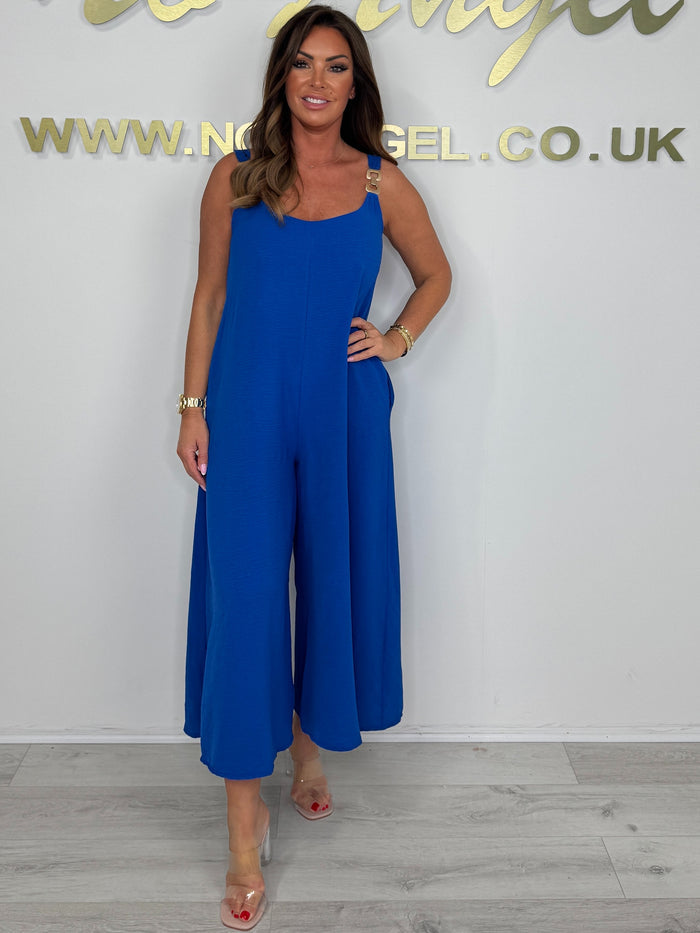 Gold Chain Strap Detail Jumpsuit (5 Colours)