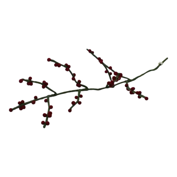 Green Branch with Dark Red Berries Eleish Van Breems Home