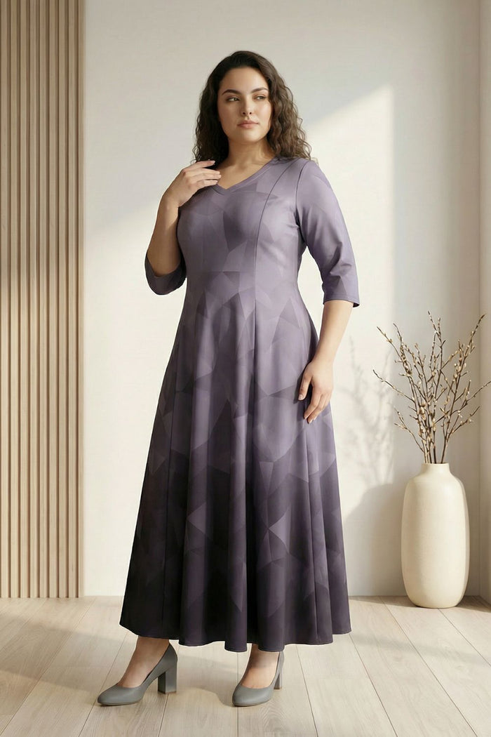 Grey Prism Printed Maxi Dress
