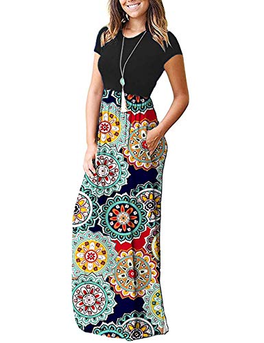 B17 Round Flower Navy / S