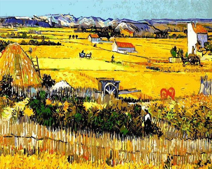 Van Gogh Harvest Paint by Numbers