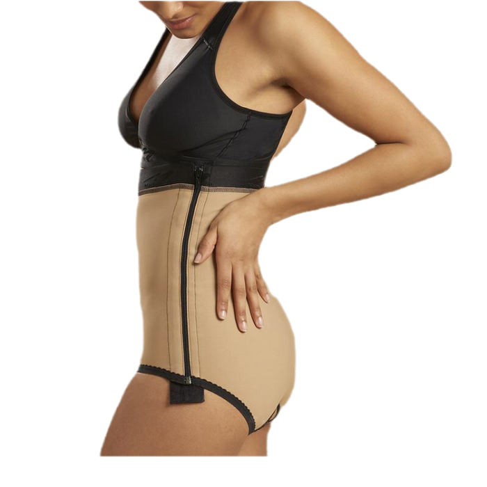 High-Waist With Side Zips Girdle - Bikini Length LGA