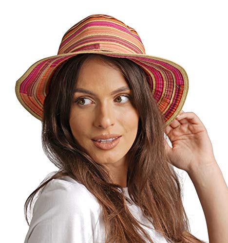 i-Smalls New Season for 2015 Ladies Narrow Brim Ribbon Braid Fashion Sun Hat - Style Heist