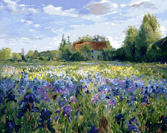 Iris Field DIY Painting Kit
