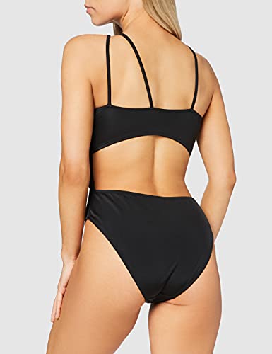 Iris & Lilly Women's One Shoulder Cut Out Swimsuit - Style Heist