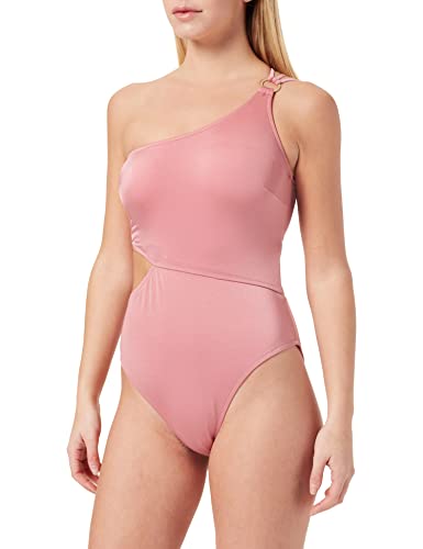 Iris & Lilly Women's One Shoulder Cut Out Swimsuit - Style Heist