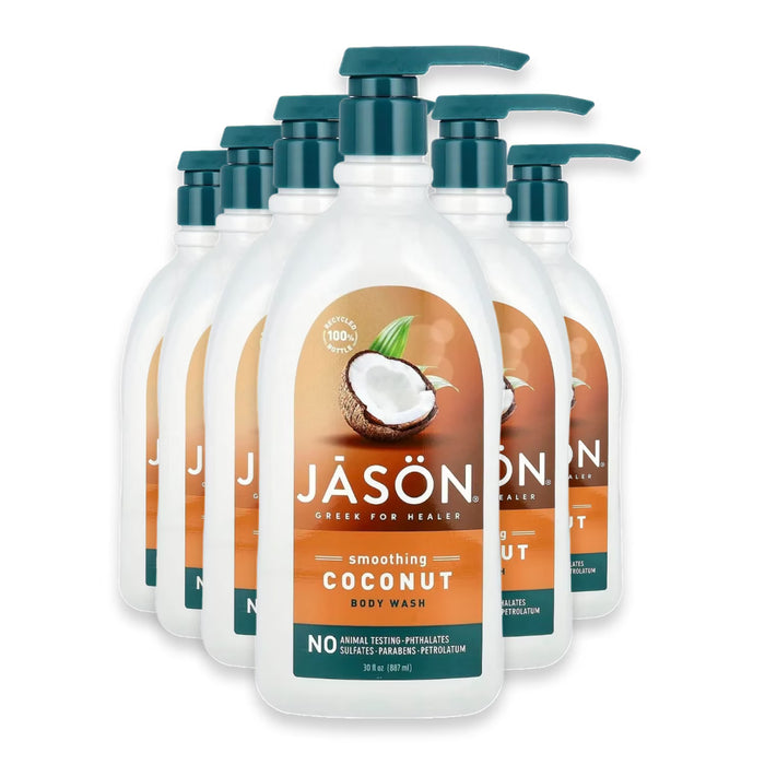 Jason Smoothing Coconut Body Wash - 30 oz - 6 Pack
