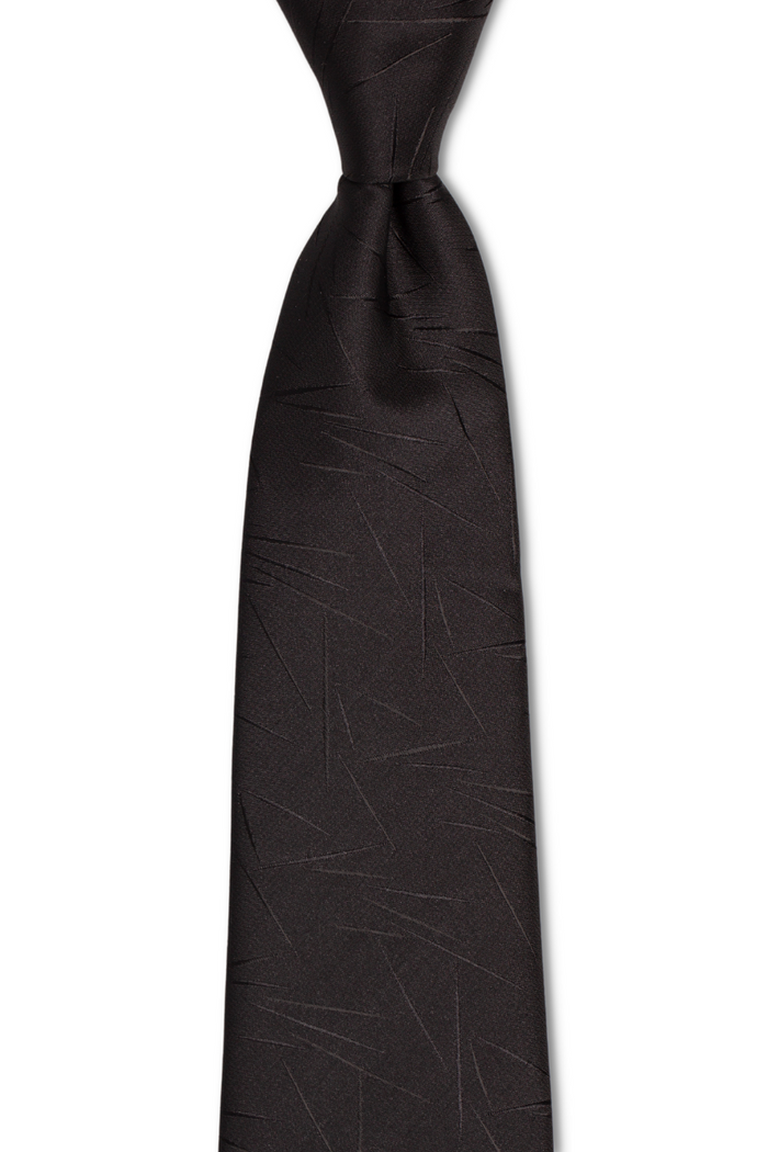 Karate Chop Black Traditional Tie