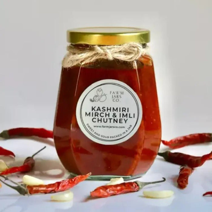 Kashmiri Mirch & imli Chutney - Tayyib Store - Farm Jars Co. - Lahore