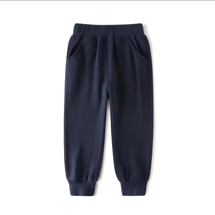 Kids Sweatpants Elastic Waist Jogger Pants with Pockets