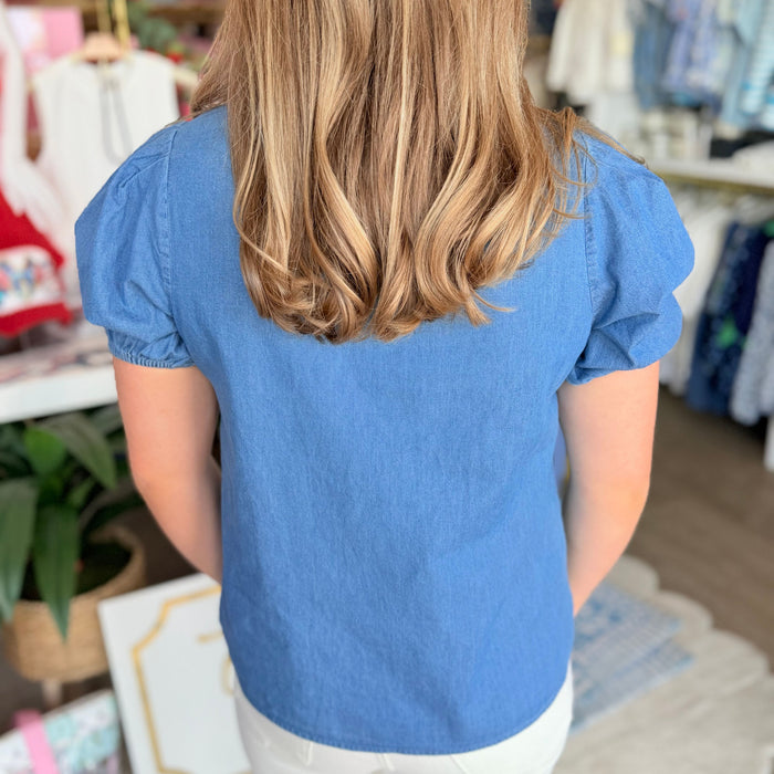 Lainey Top (Chambray)