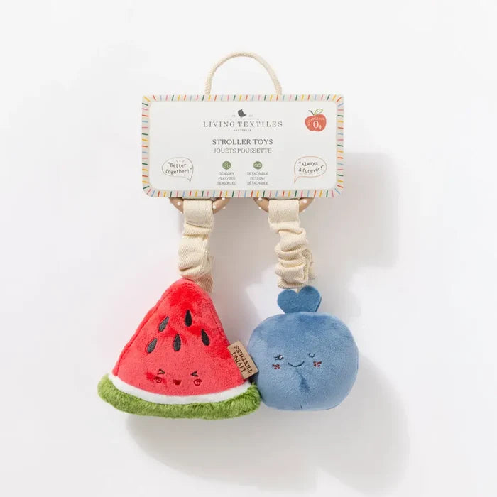 Living Textiles Blue Berry & Watermelon Stroller Toy