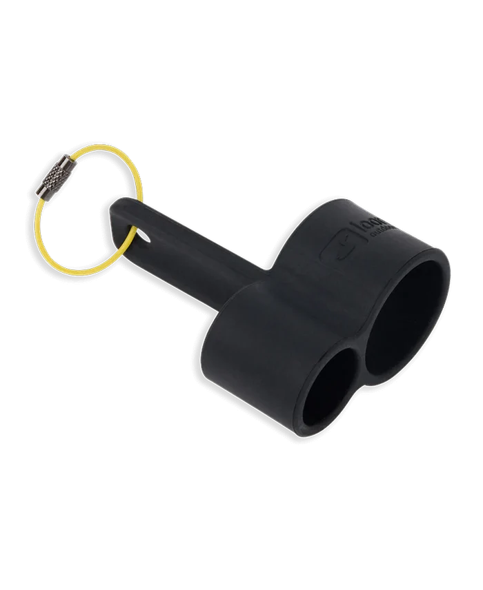 Loon Silicone Double Barrel Caddy with stainless steel tether for floatant bottles